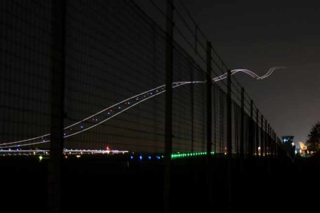 The 100 best photographs ever taken without photoshop - Long exposure of a plane taking off